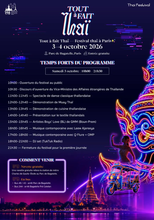 Programme Event Thai Wellness Samedi