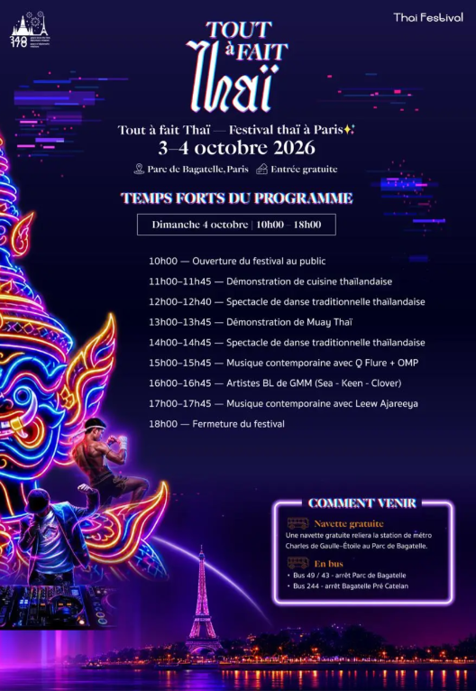 Programme Thai Wellness Dimanche