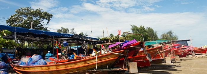 Rayong plage bateaux Thaïlande
