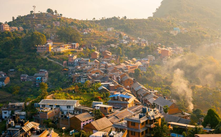 Vue sur le bazar de Bandipur