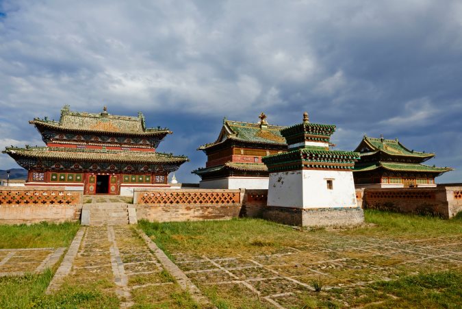 Monastère de Karakorum dans la vallée de Orkhon en Mongolie