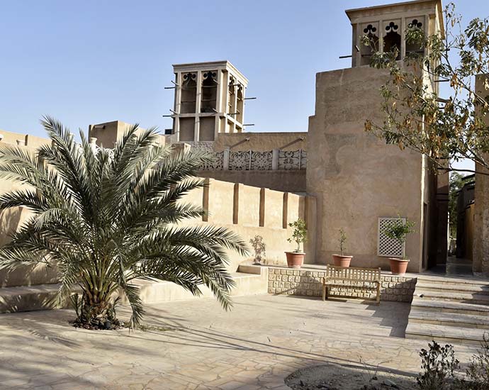 Quartier de Al Fahidi dans le centre historique de Dubaï