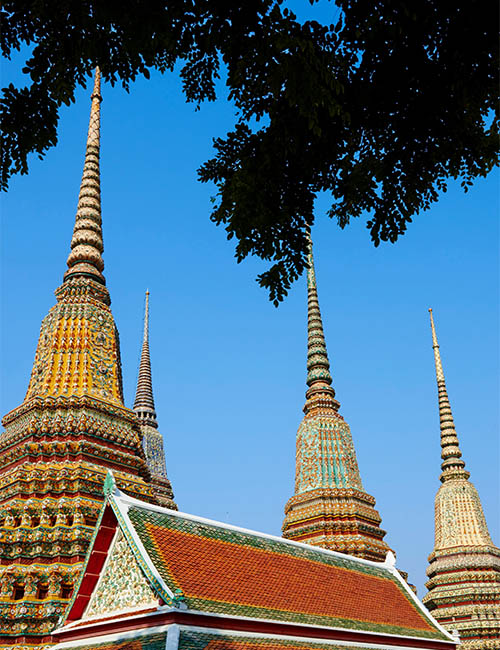 Temple Wat Pho dans le quartier historique de Bangkok