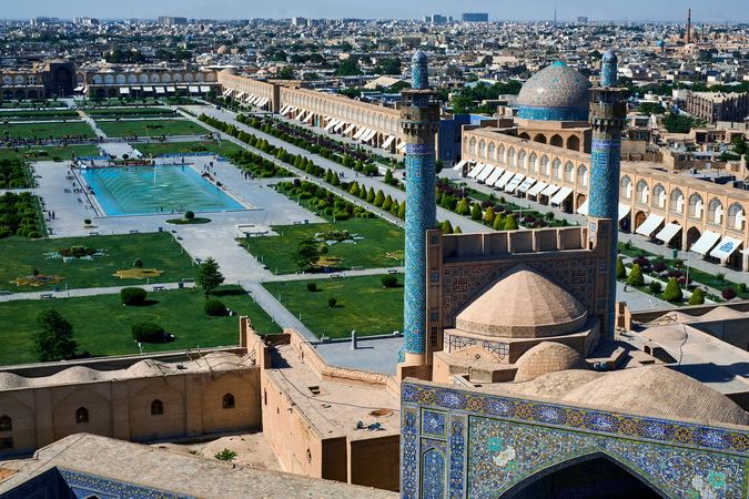 La célèbre place Naghch-e Djahan en Iran