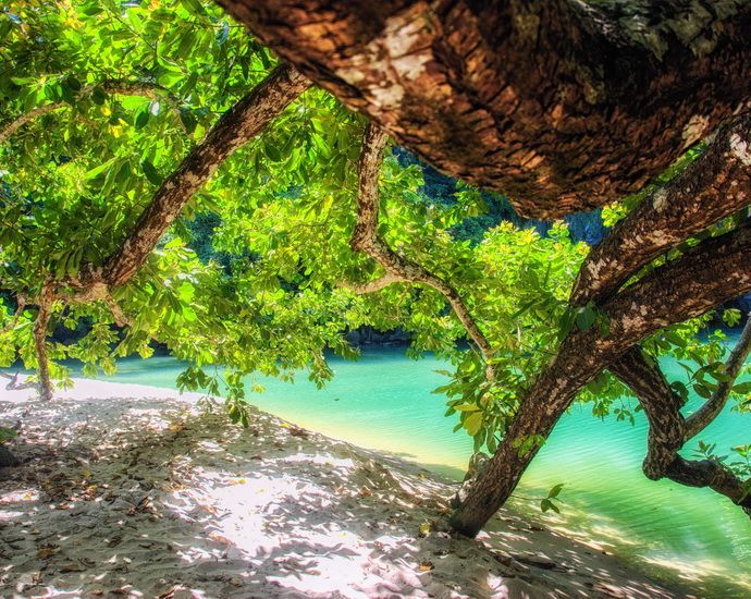 Plage de Sabang à Puerto Galera sur l'île de Mindoro aux Philippines