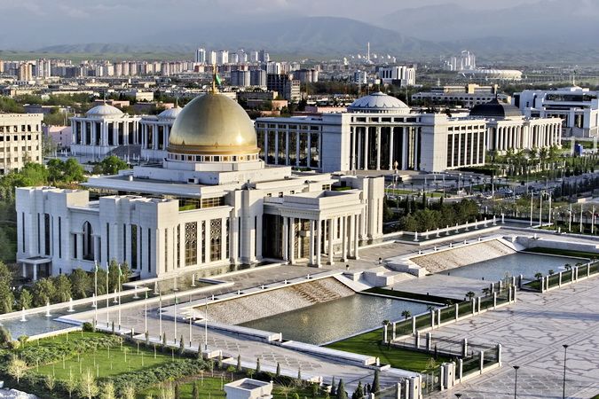 Achgabat, palais du président, Turkménistan