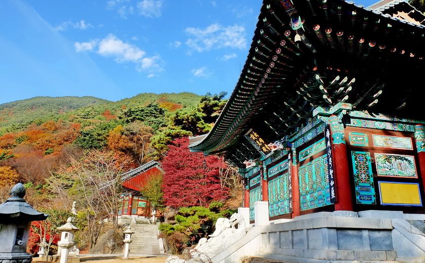 Temple de Hwaeomsa, Parc national de Jirisan, Corée du Sud