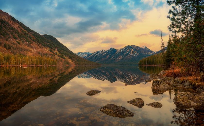 Paysage de montagne, Kazakhstan