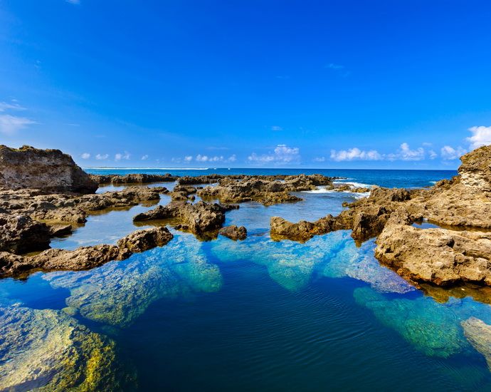 Eau claire à Lava Beach, île de Tanna, Vanuatu