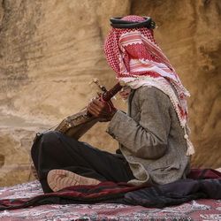 Musicien bédouin, Jordanie