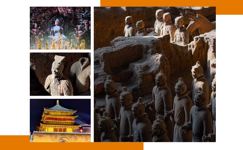 la ville de xian et l'armee de terre cuite