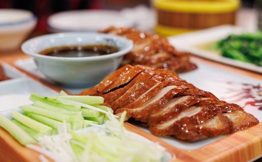 Repas de canard laqué