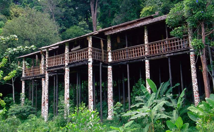 village dans le sarawak