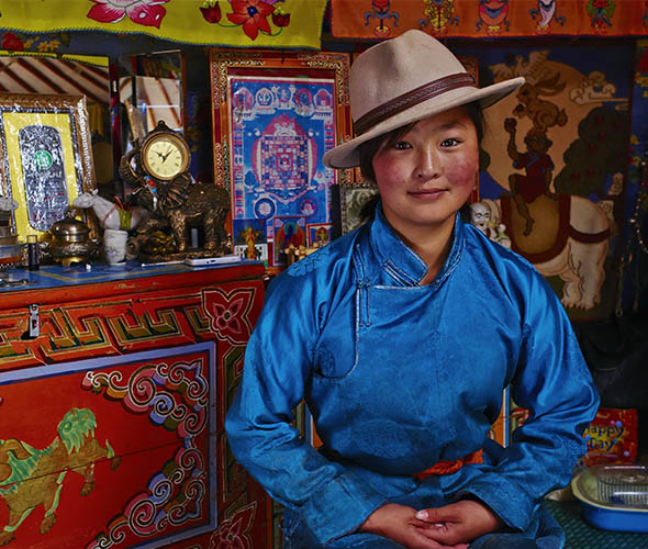 Jeune fille mongole
