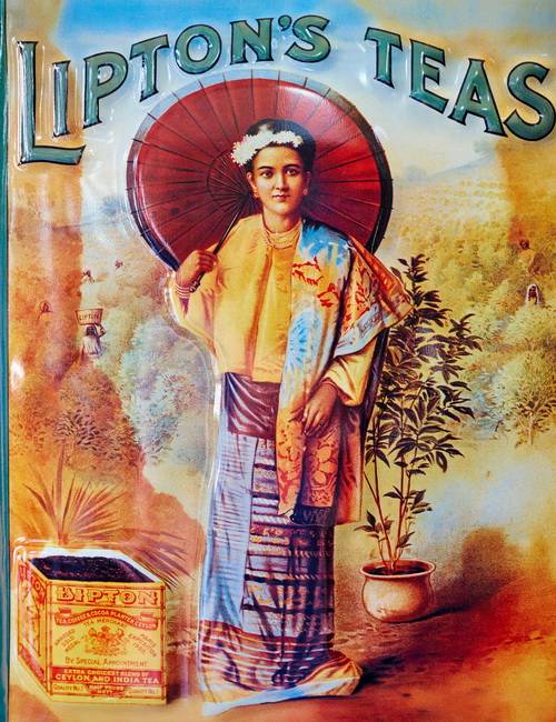 Boutique de thé à Nuwara Eliya au Sri Lanka