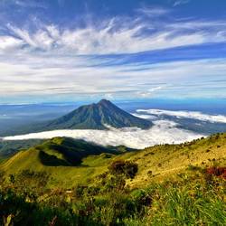 Volcan Merapi à Java en Indonésie