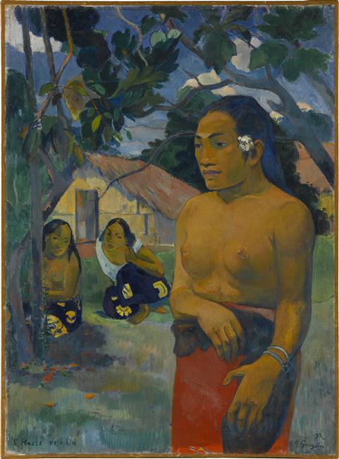 Polynésie Paul Gauguin Tableau E haere oe i hia (Où vas-tu?)