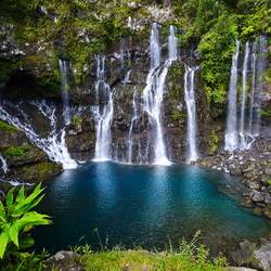 Cascade Grand Galet à Langevin, Ile de La Réunion