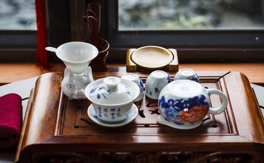 Service à thé à Hong Kong en Chine